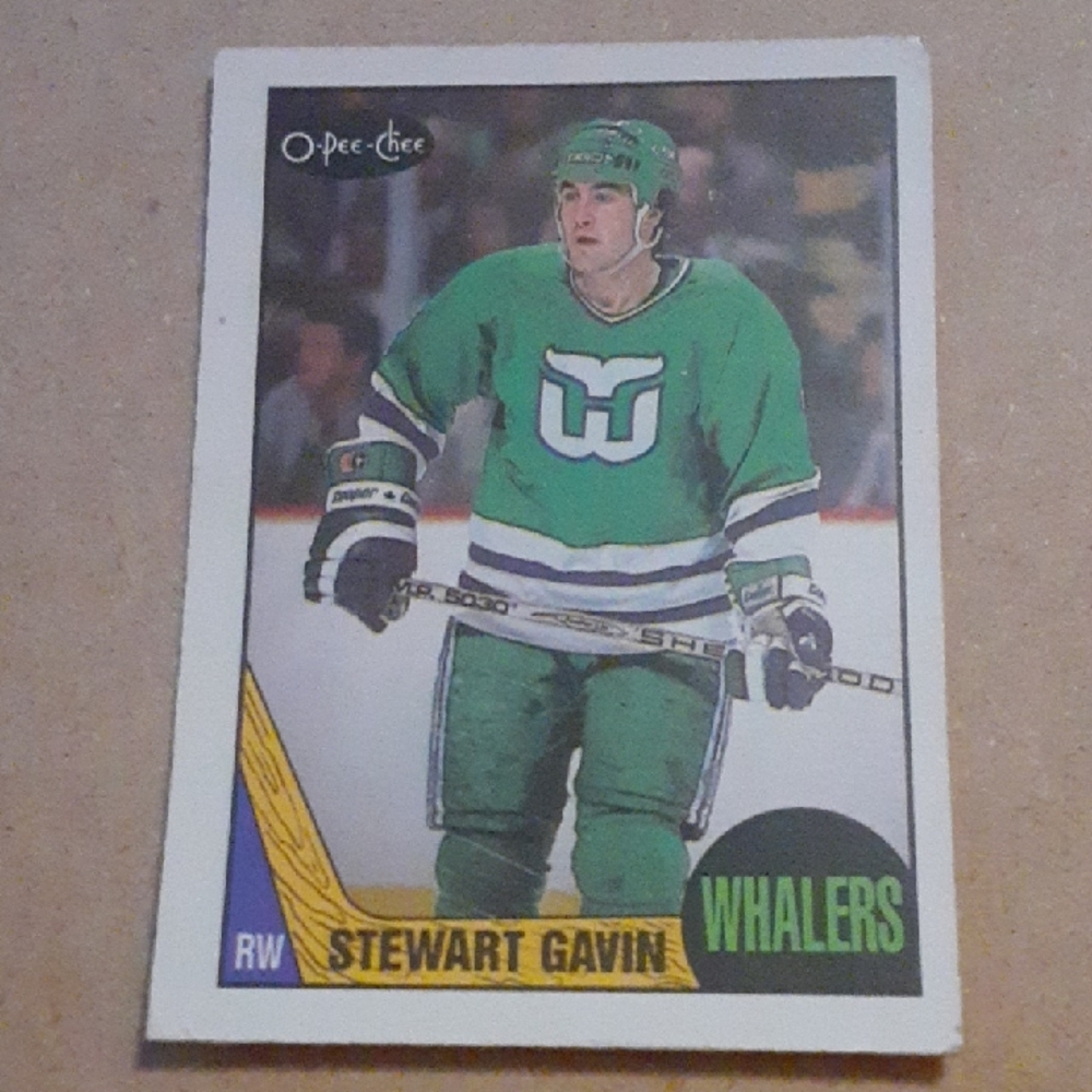 O-Pee-Chee Stewart Gavin Hartford Whalers NHL Hockey Card